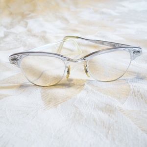 Vtg UOC Silver Cat Eye Glasses 1/10 12K GF
